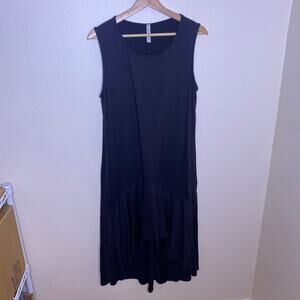 Love In Black Sleeveless Dress Medium